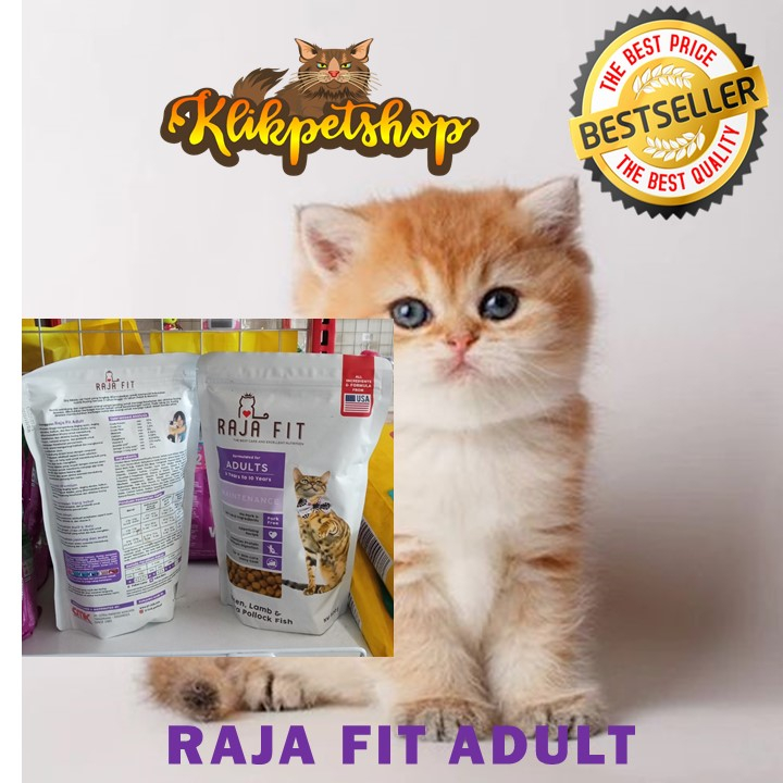 MAKANAN KUCING RAJA FIT ADULT RAJAFIT 500 GRAM CAT FOOD