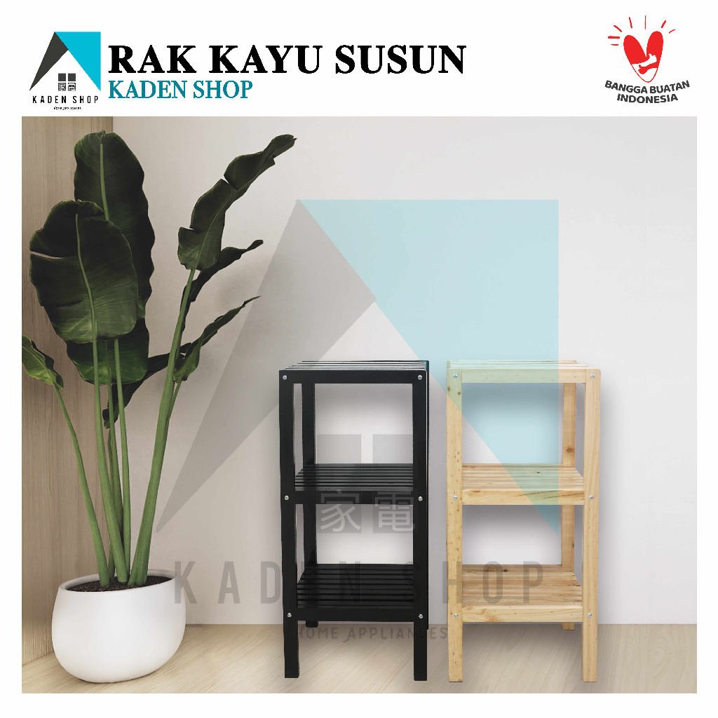 Rak Kayu Susun 3