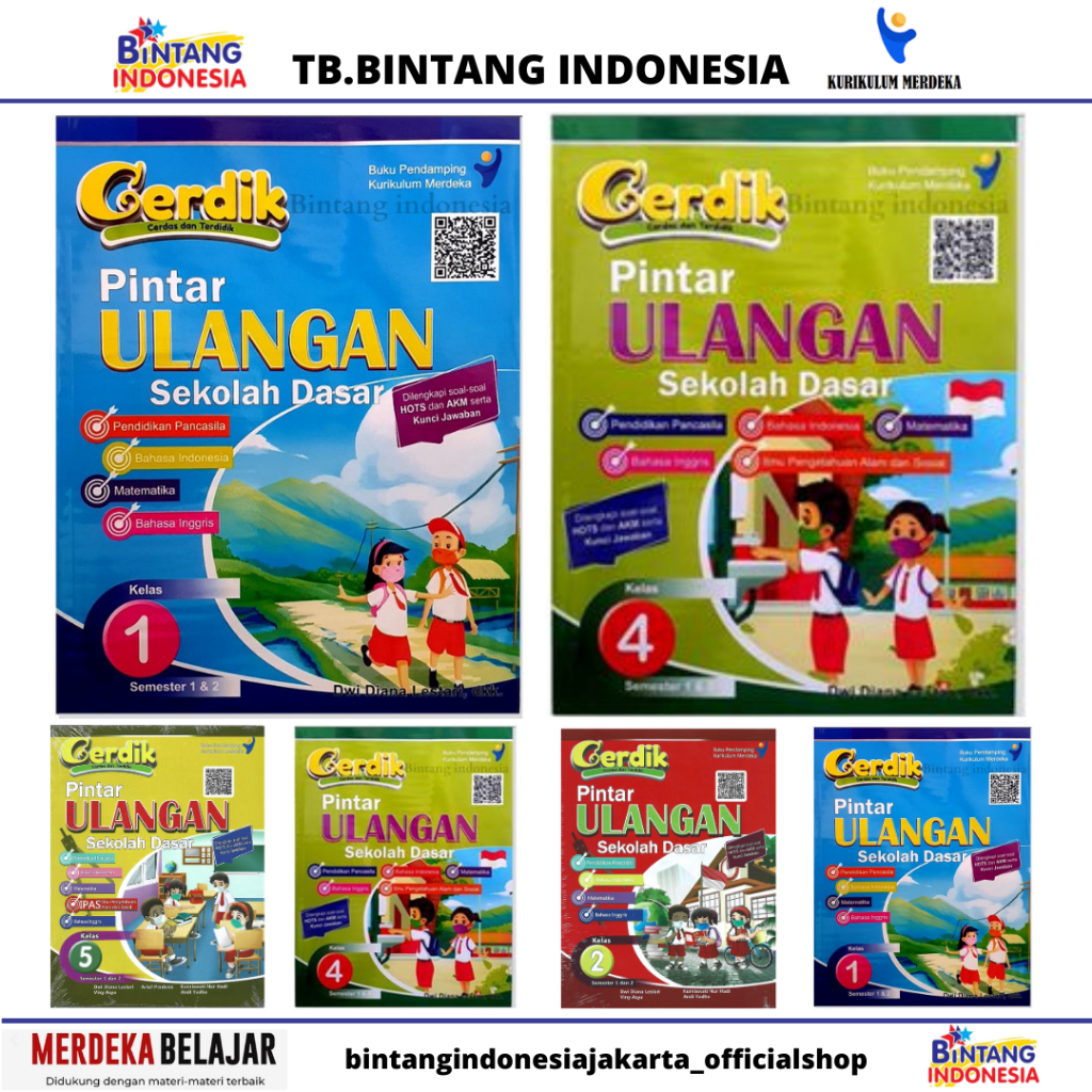 CERDIK PINTAR ULANGAN - KELAS 1 DAN 4 SD/MI