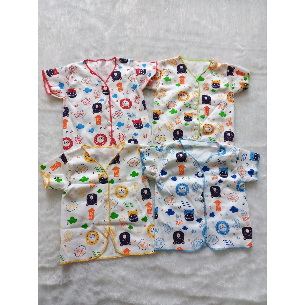 BOBOKO SETELAN Baju Bayi Motif Happy Animal 0-4 bulan