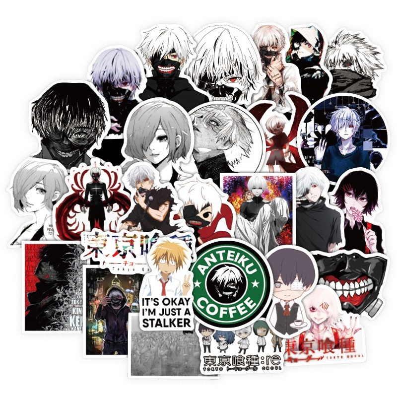 

Stiker Anime Tokyo Ghoul isi 25 pcs Best Seller