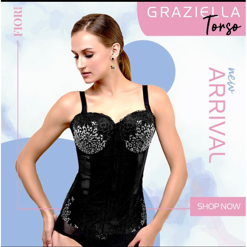 LONGTORSO FIORI ORIGINAL - Graziella Longtorso Germanium size 32AB s/d 42 AB