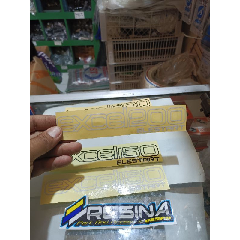 stiker tepong vespa excel 200 elestrart kualitas bagus anti luntur