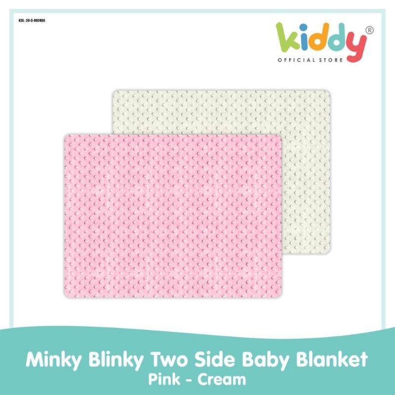 Kiddy KD3918  minky blinky two side baby blanket - selimut bayi