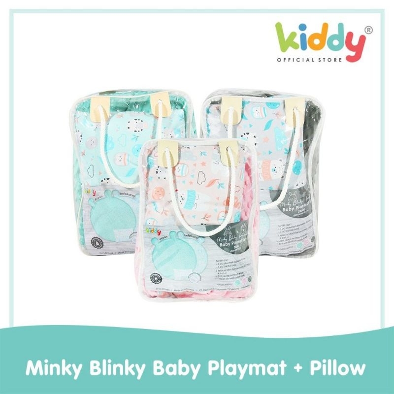 Kiddy KD2656 minky blinky baby playmat + pillow