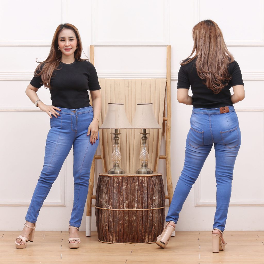 JUMBO CELANA JEANS HIGH WAIST 27-42 // HIGHWAIST HW TULANG TENGAH