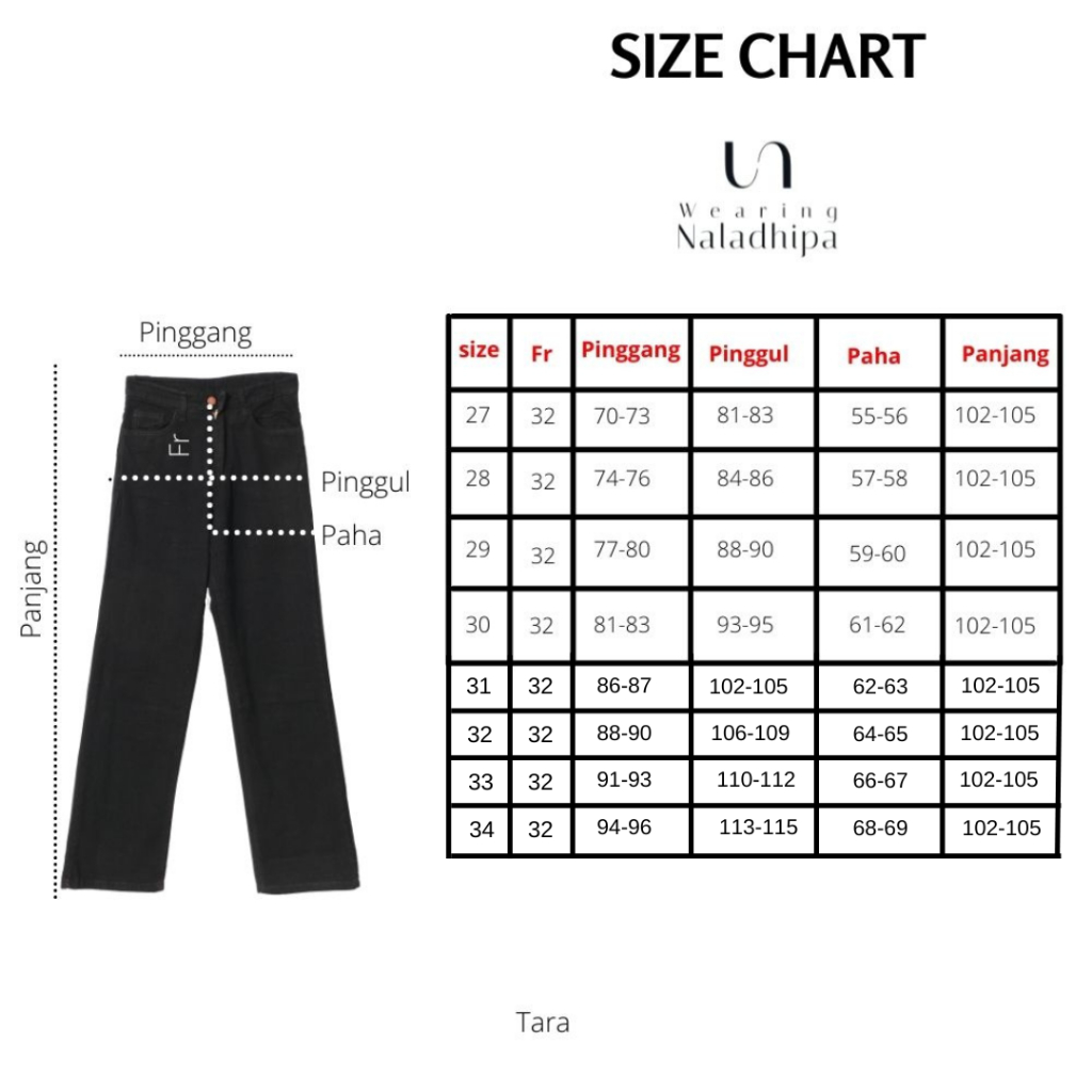 Tara Cargo Army - Highwaist Cargo Jeans Pants Wanita