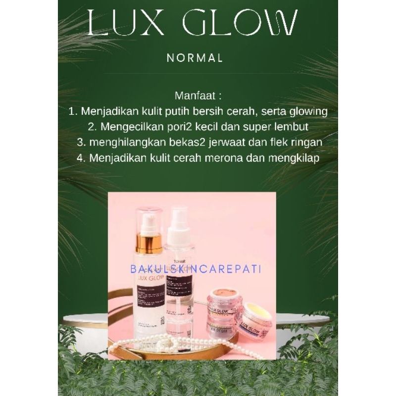Paket Lux glow Whitening + serum