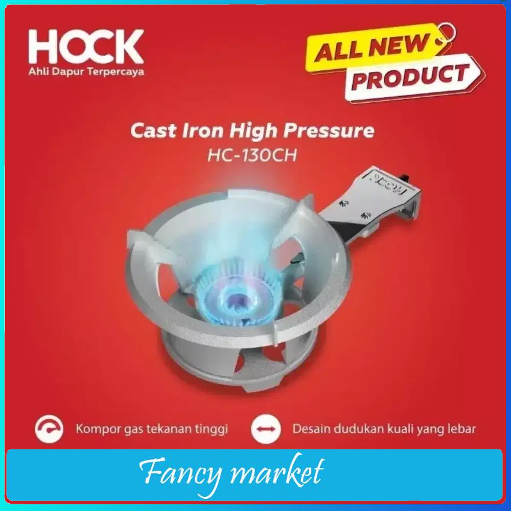 KOMPOR GAS HOCK High Pressure HC-130CH - Kompor Gas Tekanan Tinggi API BESAR API BIRU GARANSI 1 TH