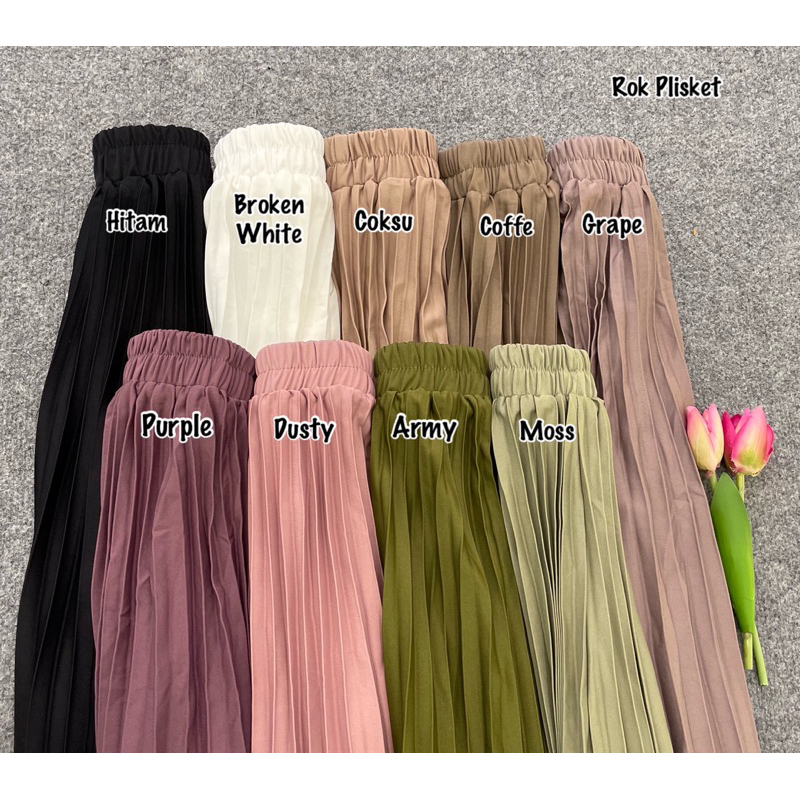 ROK PLISKET PREMIUM | FLARE SKIRT | PLEATED SKIRT SERIES 1