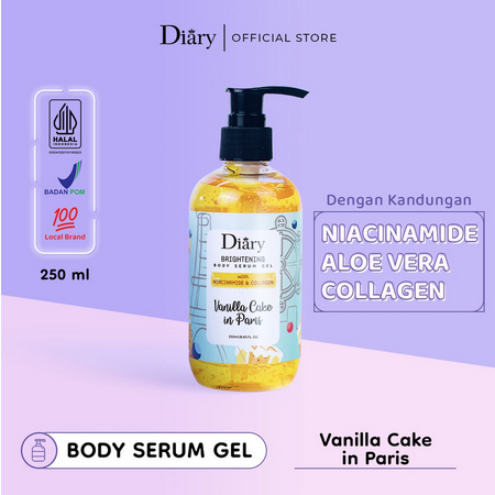 DIARY Brightening Body Serum Gel With Niacinamide &amp; Collagen 250ml