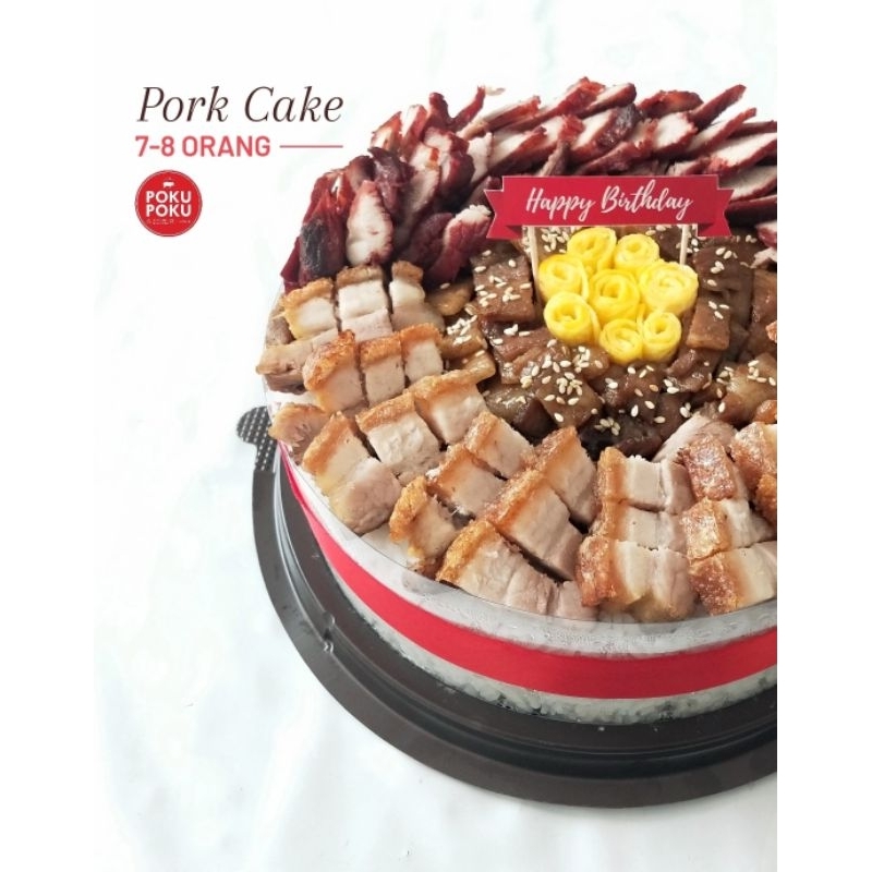 

PORK CAKE 7-8 orang by POKU POKU - Food Hampers Birthday Anniversary Hadiah Gift Ulang Tahun