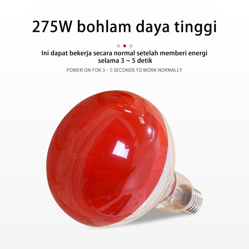 275W Lampu Terapi Pemanas Inframerah Dudukan Lantai Lampu Terapi Penghilang Rasa Sakit Sesuaikan waktu dan suhu , Regulasi Eropa