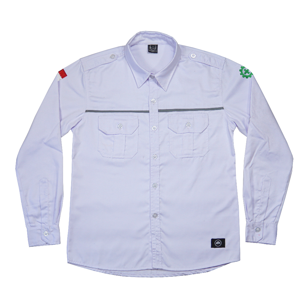 Kemeja PDL Putih Lengan Panjang High Quality