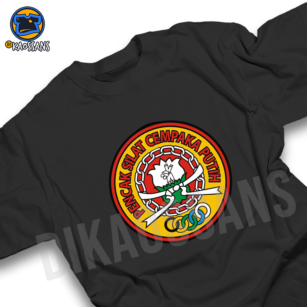 Kaos SILAT CEMPAKA PUTIH Tshirt baju distro cotton combed 30s UNISEX KAOS OLAHRAGA BELADIRI MARTIAL 