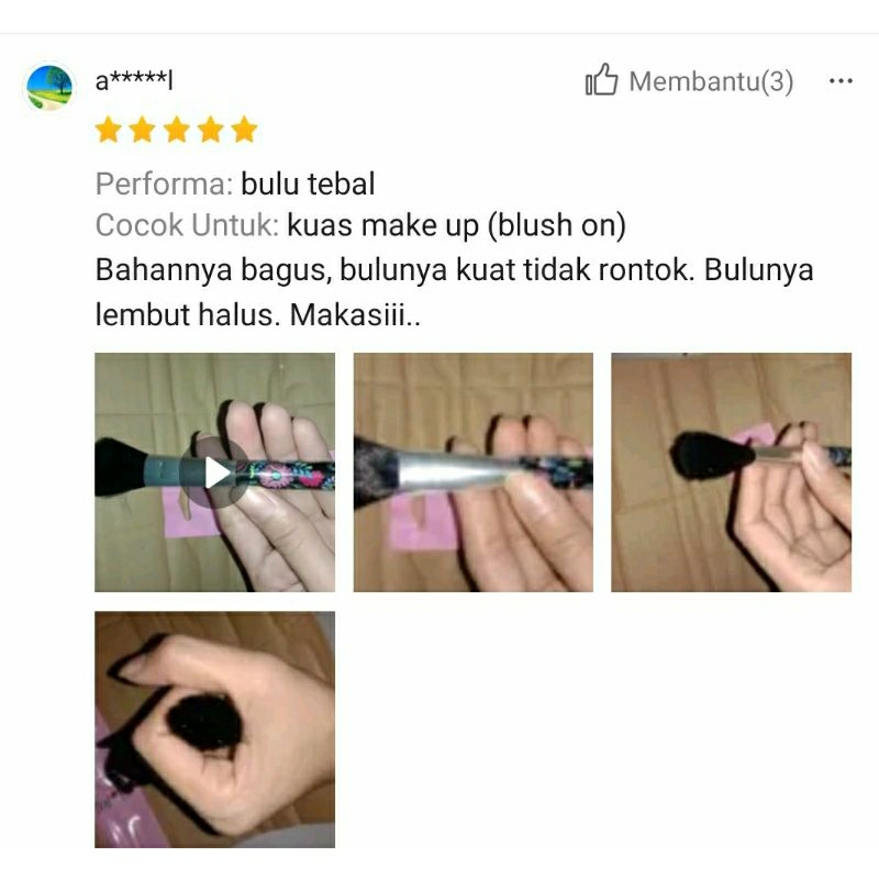 KUAS BLUSH ON | BULU HALUS &amp; LEMBUT | KUAS MAKEUP | BRUSH MAKEUP