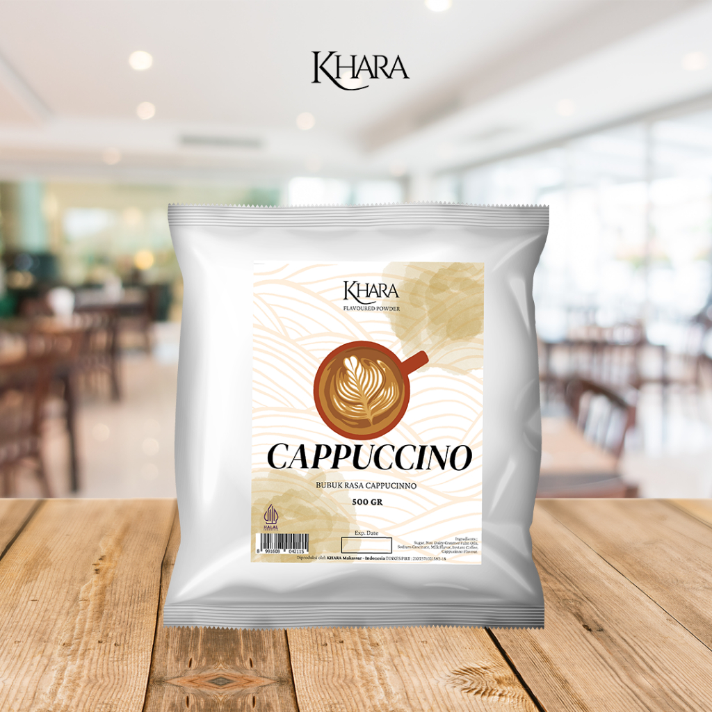 

Bubuk Minuman Rasa Cappuccino 500gr - Khara Cappuccino Flavoured Powder