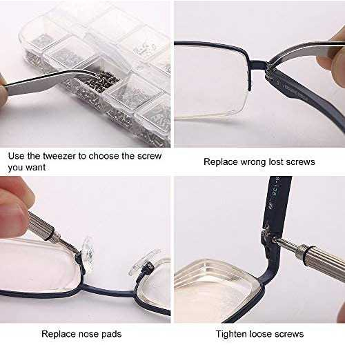 Baut Reparasi Kacamata Nose Pad Sunglasses Repair Screw Perlengkapan Reparasi Kaca Mata Portable Berkualitas
