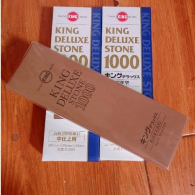 (UTC) Batu asah Grit 1000 merk King Deluxe Stone
