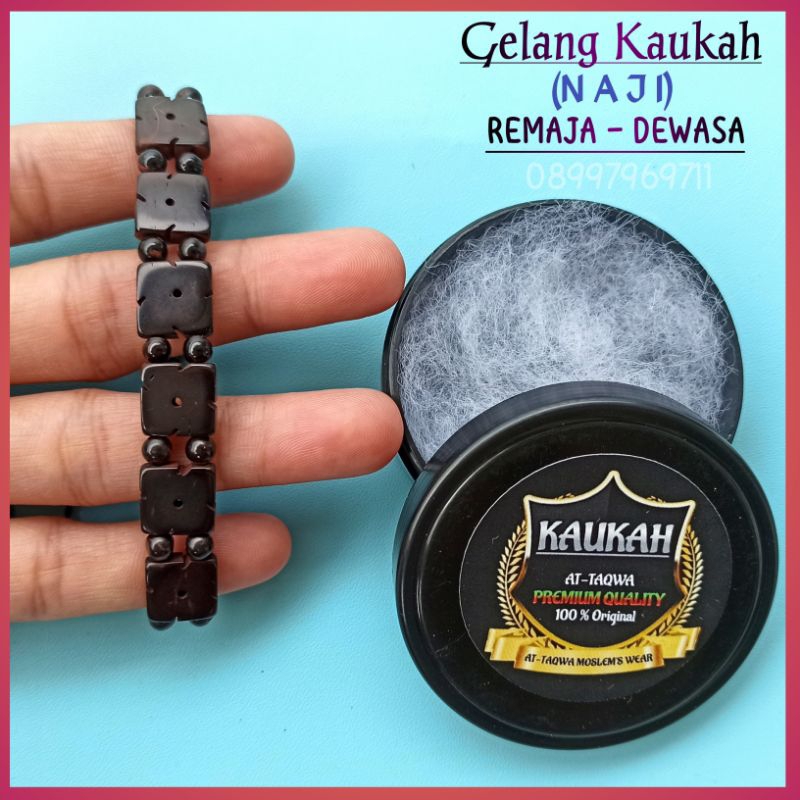 Gelang Kayu Kaukah (NAJI + WADAH) gelang Wanita - Pria kaokah koka kukah kokkah