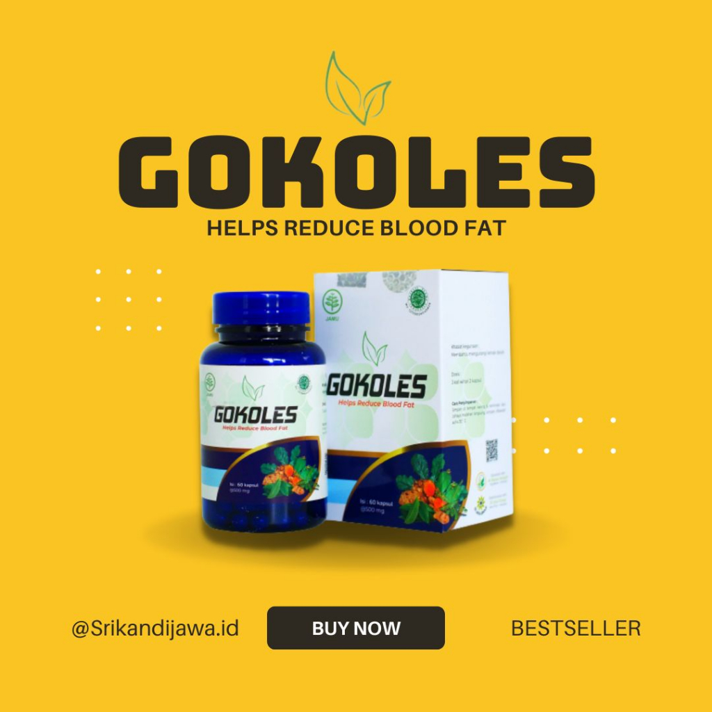 GOKOLES SOLUSI KOLESTEROL JAHAT HERBAL ALAMI ORIGINAL BPOM MUI GOKOLES ORIGINAL