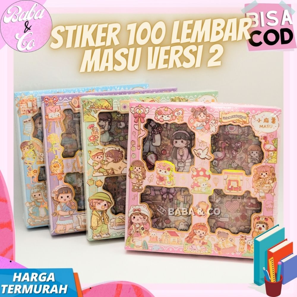 

STIKER MASU PAKET STICKER 100 LEMBAR MASU VERSI 2 LUCU UNIK ANTI AIR STIKER MASU V2 STICKER BOX MASU 100