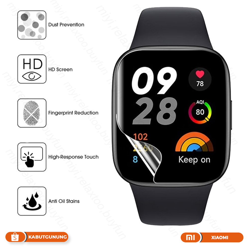 Anti Gores Screen Protector TPU Pelindung Layar for Redmi Watch 3