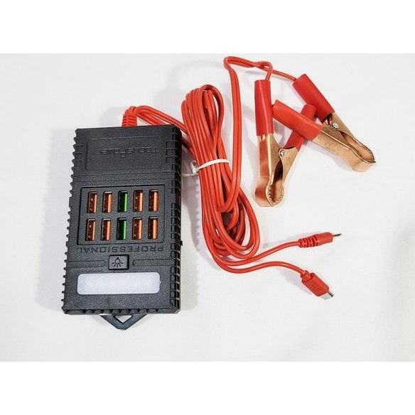 Barangunik2021 - Alat Charger Multi Mitsuyama MS-09A Jepit Aki 10 USB Port Emergency/Charger handphone MS-09A USB 10slot 5A + lampu 3 watt merk MITSUYAMA/Charger MULTIFUNGSI MS-09A