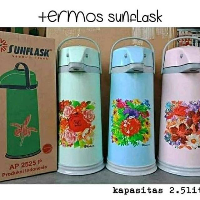 

Termos Air Panas Pencet / Pompa 2.5 Liter Sunflask AP 2525 P 2.5 Ltr (HARGA BARU)
