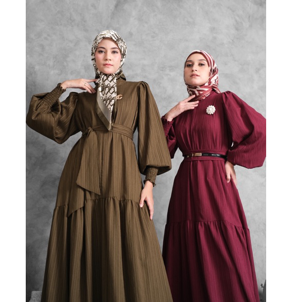 Ounadoutfit Mariyam Dress premium | dress wanita premium | dress muslimah | dress polos wanita | dress busui