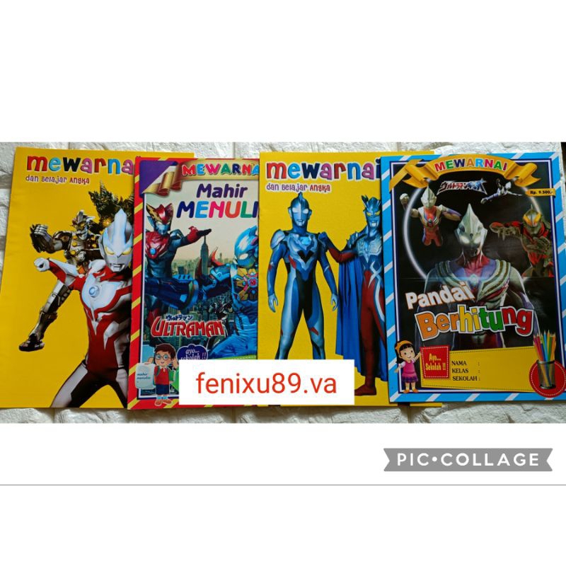 Buku Mewarnai Ultraman Jumbo rendom