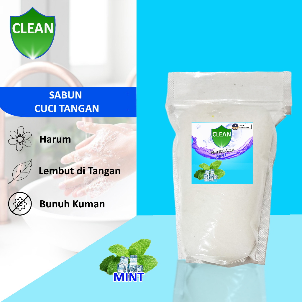 Sabun Cuci Tangan 5L - Biang Sabun Murah 5 Liter - Refill - Mint