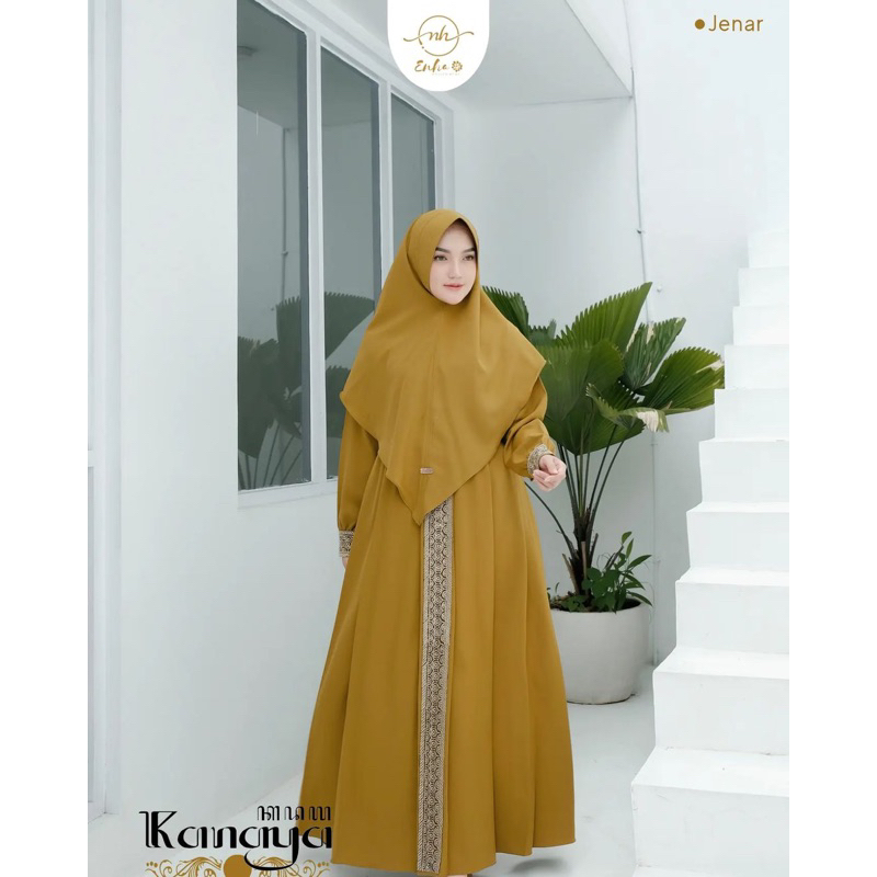 KANAYA syari plus hijab ukuran S M L XL XXL XXXL gamis syari terbaru kekinian pengajian pesta kondangan seragaman fashion muslim set dress baju wanita muslimah busui berkualitas premium terlaris murah jumbo