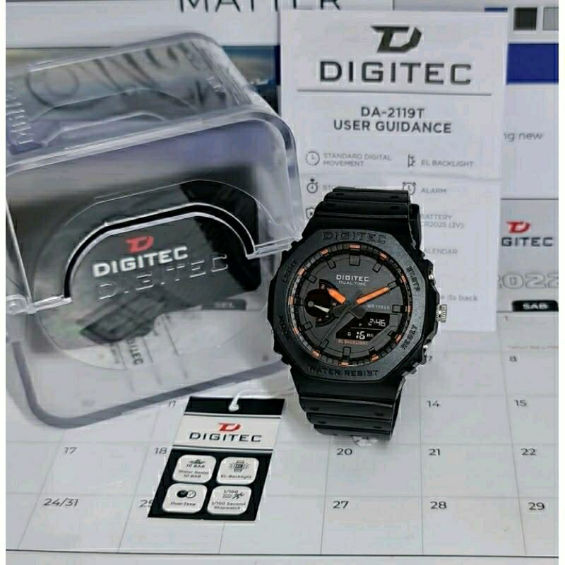 Jam Tangan Pria DIGITEC DA 3119 / DA-3119 / DA3119 /DA2119 / DA 2119T/DA2119T DA 2119 Watch Original