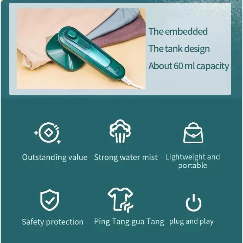 setrika mini portable spray