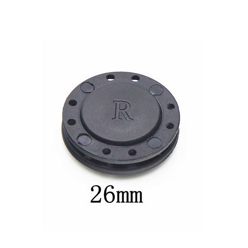 5Pasang/set Kancing Magnet Magnetic Apparel Bag Button Magnet Clothers Hitam 22mm/26mm