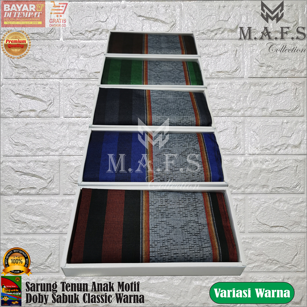 SARUNG ANAK SARUNG TENUN MOTIF SABUK CLASSIC AL-FATH