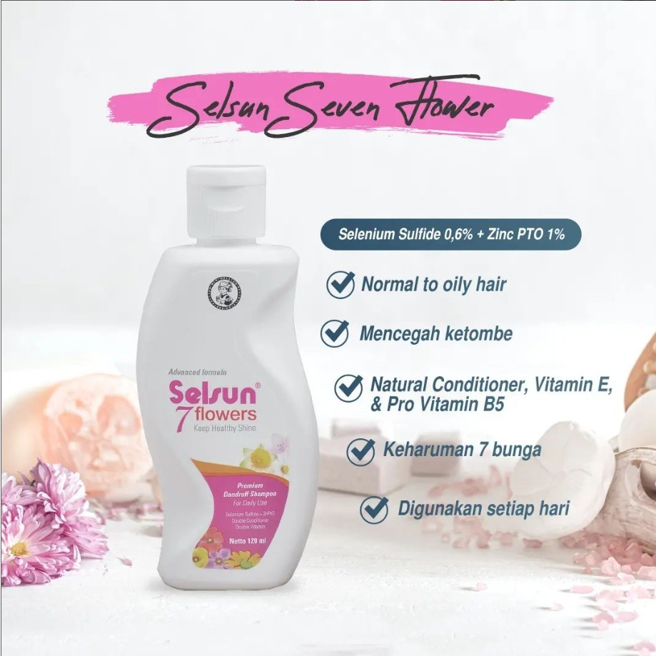 [BPOM] Shampoo Selsun 7 Flower 200 ml / Shampo Selsun Seven Flower 200 ml / Sampo / Anti Ketombe / MY MOM