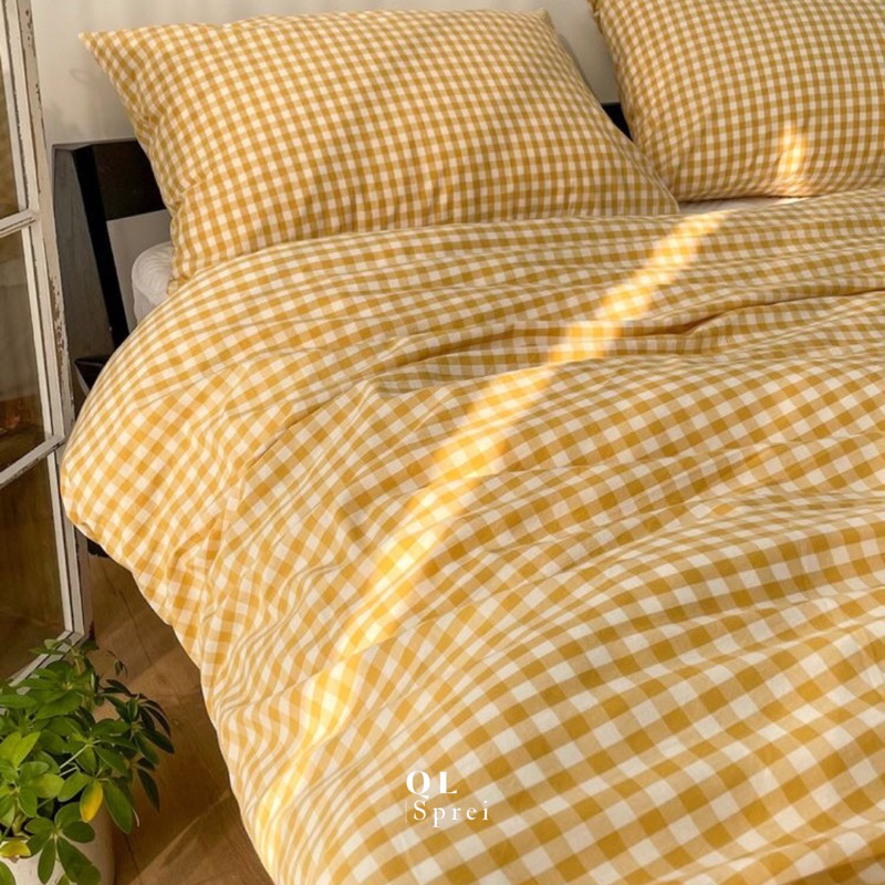 SPREI l MOTIF kOTAK PICNIC (TANPA BEDCOVER)