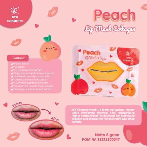 ✿ELYSABETHME✿ Syb lip mask masker bibir melembabkan dan mencerahkan alami pink lembab lipgloss