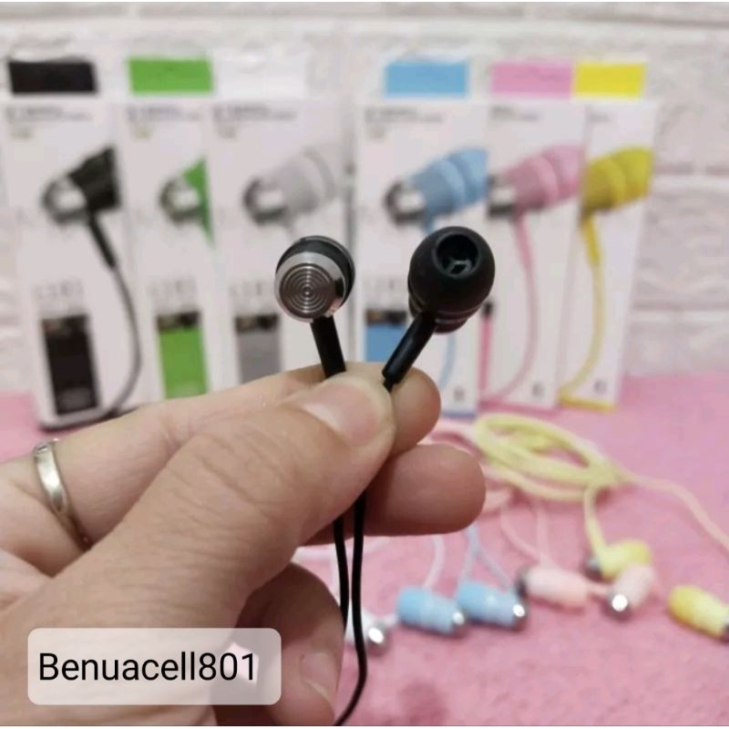 Handsfree headset model L101 macaron extra bass plus mic