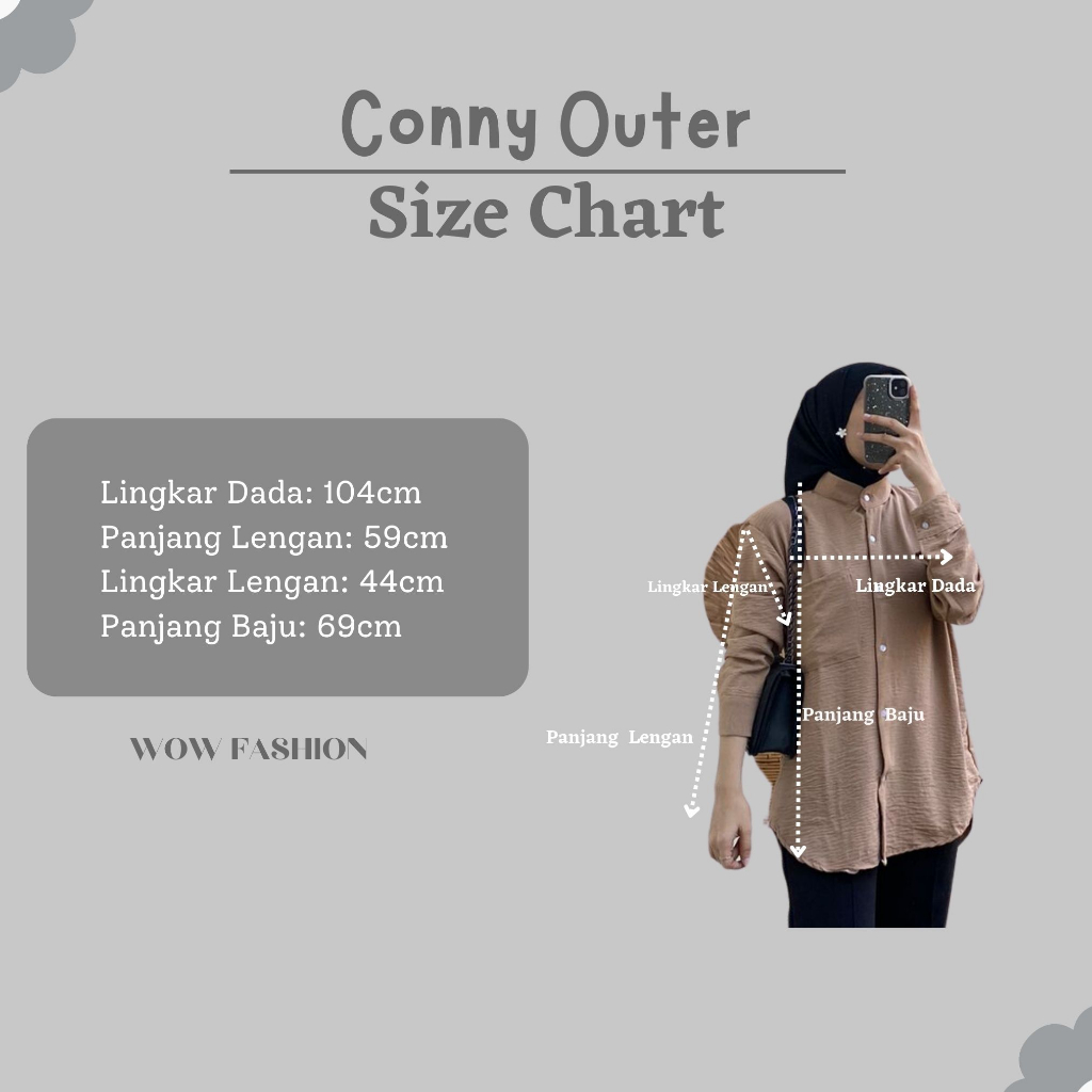 KEMEJA CONNY FULL KANCING/KEMEJA FORMAL DAN NONFORMAL/ BASIC KEMEJA