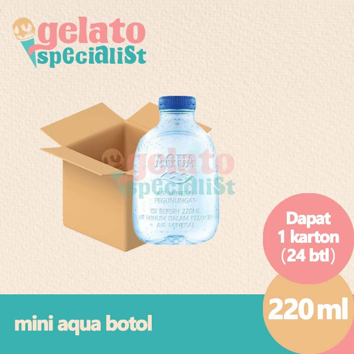 

AQUA Air Mineral Cube Botol 220ml (24 pcs)