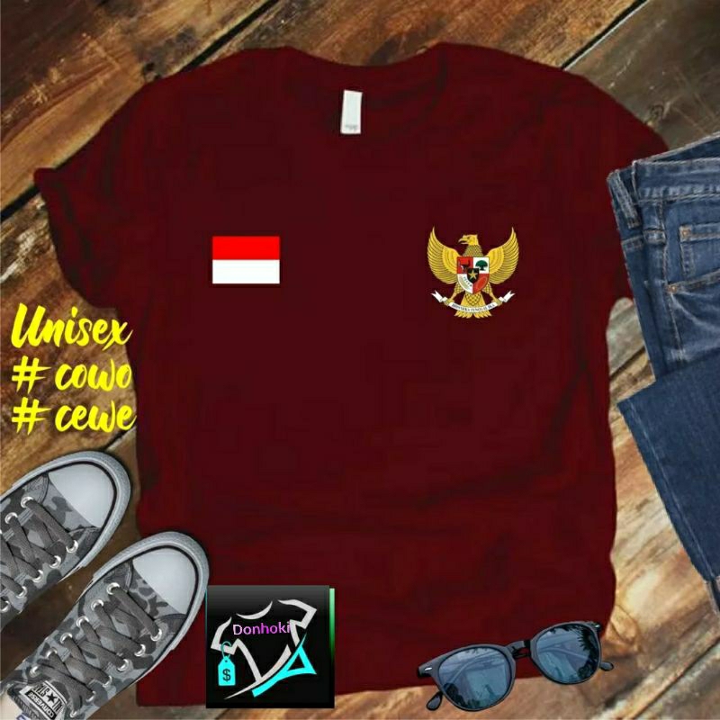 Kaos DTF Logo Garuda Bdr  HUT RI 78 17 AGUSTUS 1945 2022 KEMERDEKAAN INDONESIA Kaos Pria Kaos Murah Kaos wanita