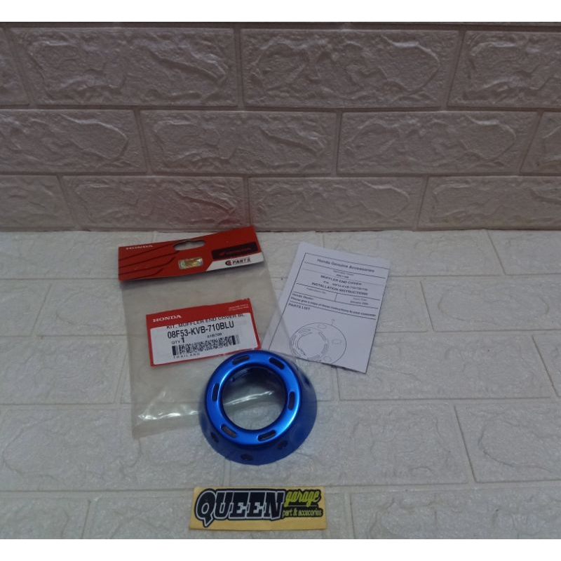 End Muffler(Biru) Original Honda Genuine Accessories 08F53KVB710BLU