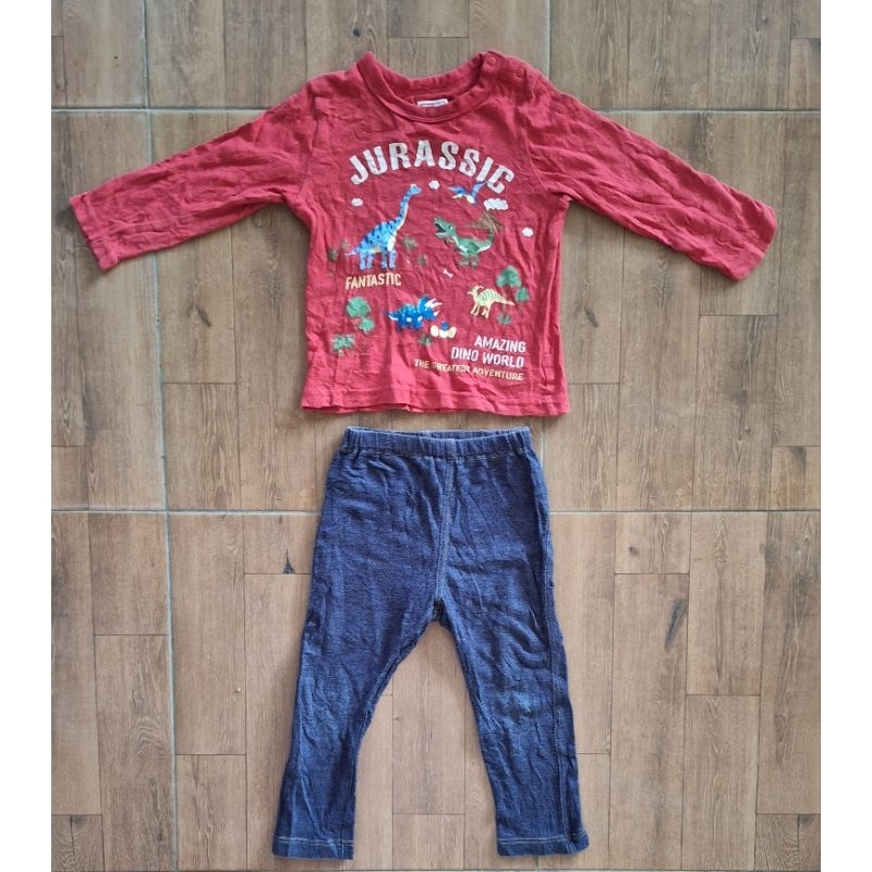 setelan anak laki-laki usia 1-2thn merk uniqlo