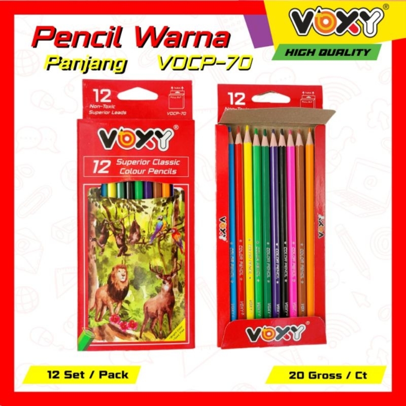 

Pensil Warna Voxy 12 Warna Panjang / Pensil Warna Voxy 12warna VOCP70