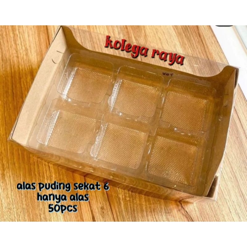 Mika Alas Puding Sekat 6 hanya alas isi per pack 50PCS