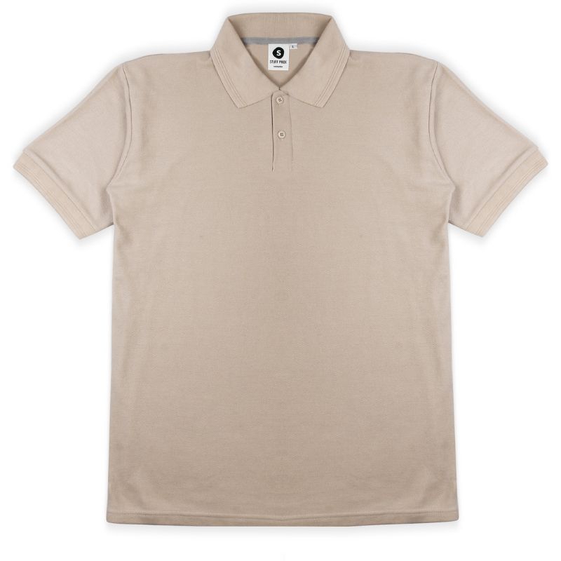 Polo Shirt Kaos Polo Polos Pria Lengan Pendek - Coklat Susu