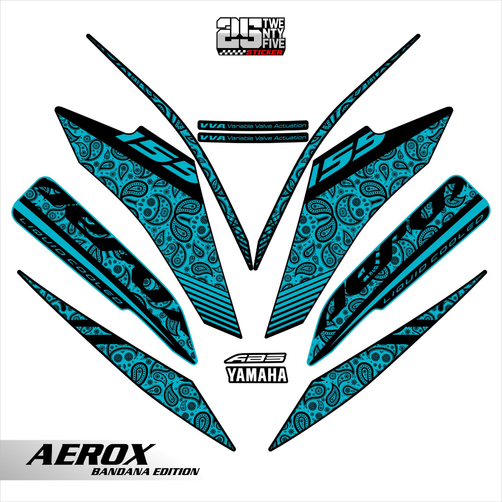 STRIPING AEROX 155/AEROX BANDANA VERSION/STRIPING AEROX OLD/STRIPING AEROX NEW/STIKER AEROX/
